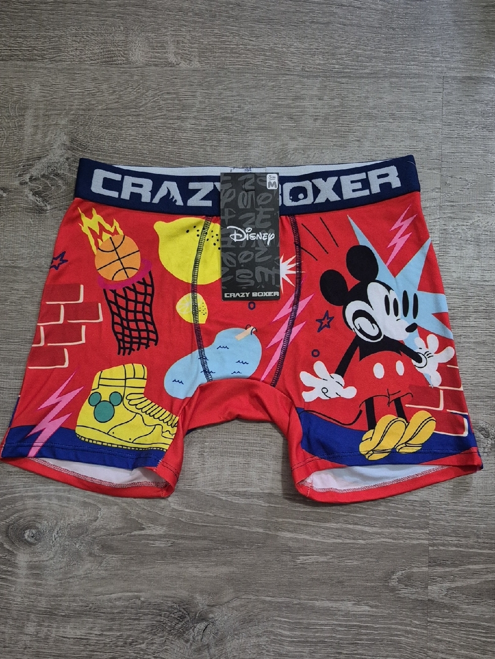 Disney Red Mickey Sports Graphic Kids Boxer Briefs